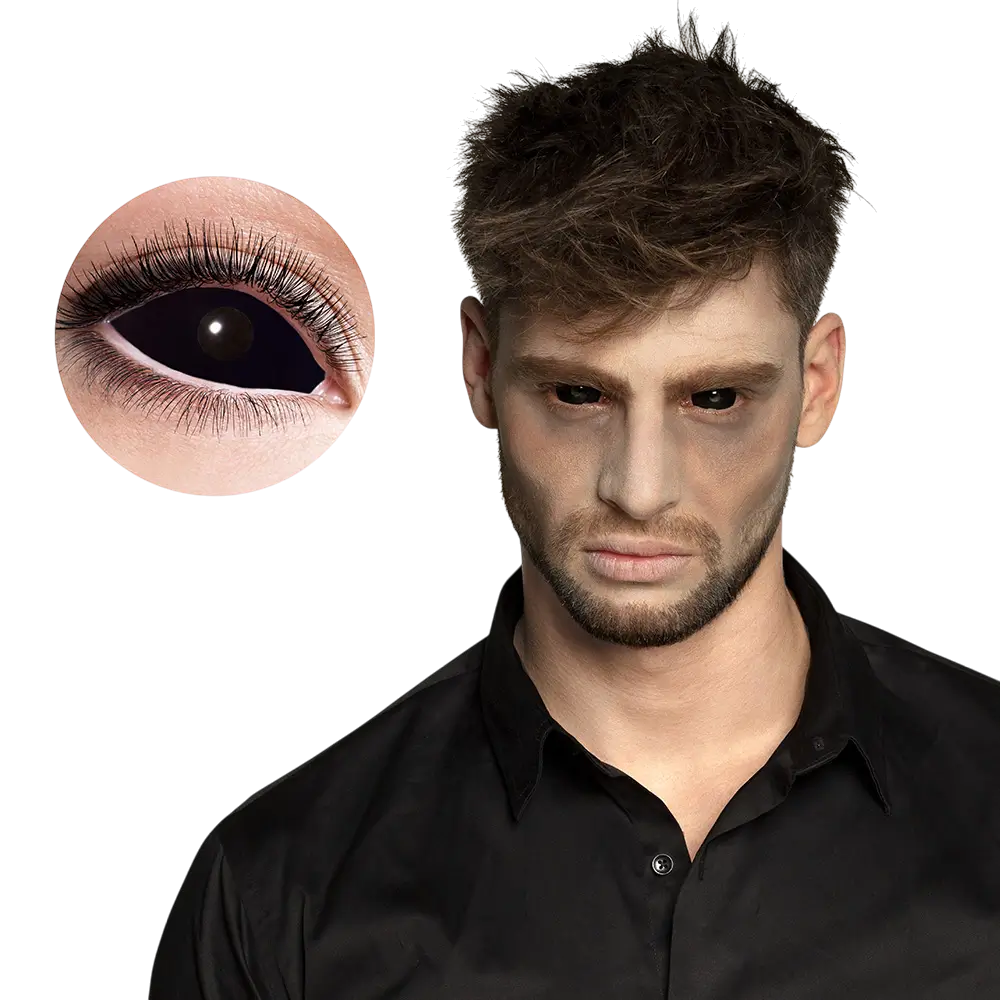 Undead Black Contact Lenses – Halloween Contact Lenses