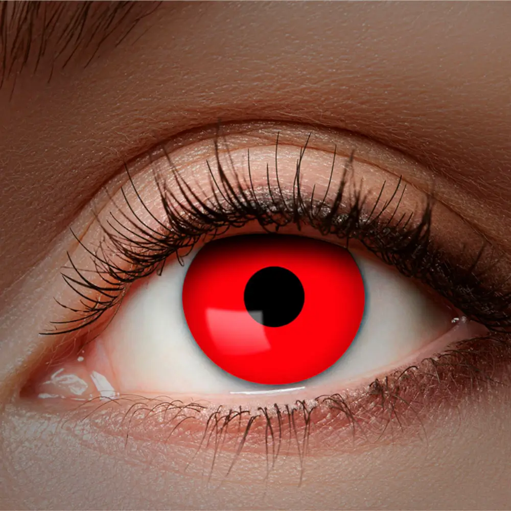 Red Fluorescent Contact Lenses – Halloween Contact Lenses