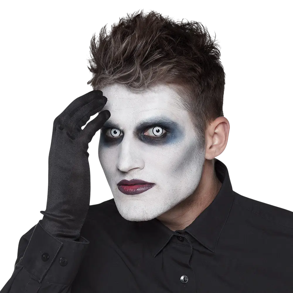 Maniaque Black-Rimmed White Contact Lenses – Halloween Contact Lenses