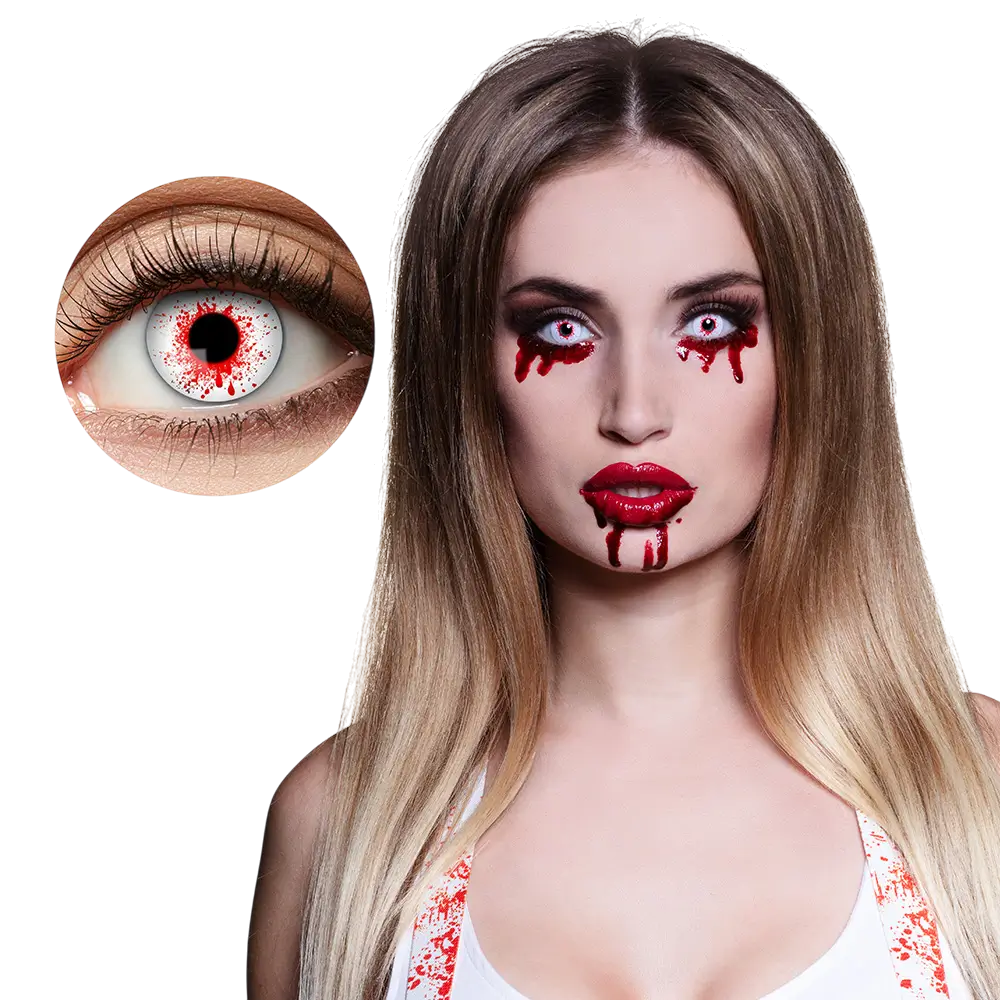 Blood Splatter Contact Lenses – Halloween Contact Lenses