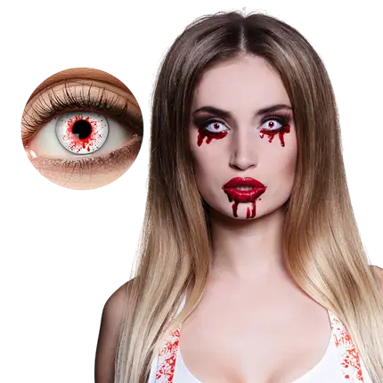 Blood Splatter Contact Lenses – Halloween Contact Lenses