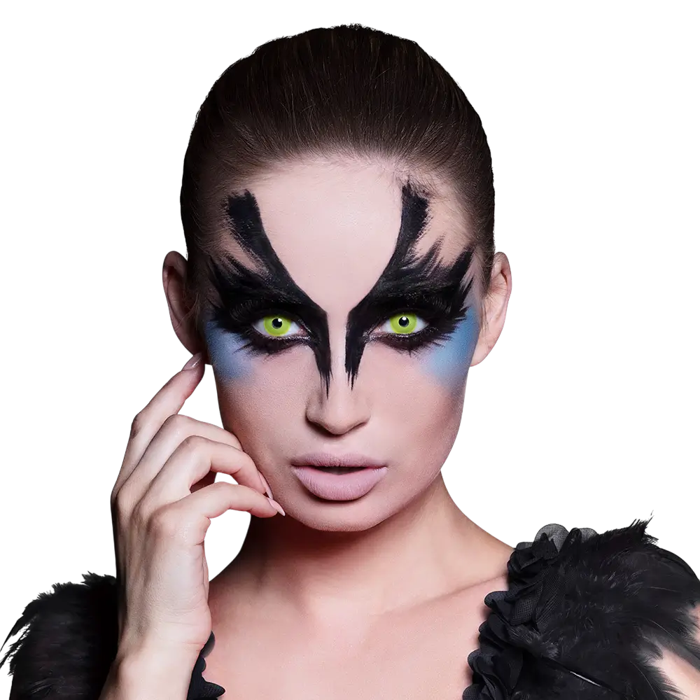 Raven Yellow Contact Lenses – Halloween Contact Lenses