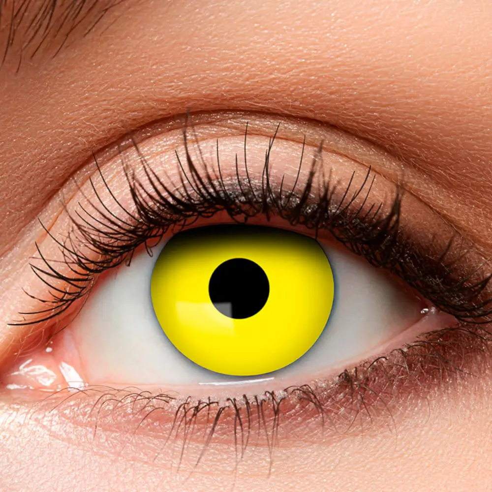 Raven Yellow Contact Lenses – Halloween Contact Lenses