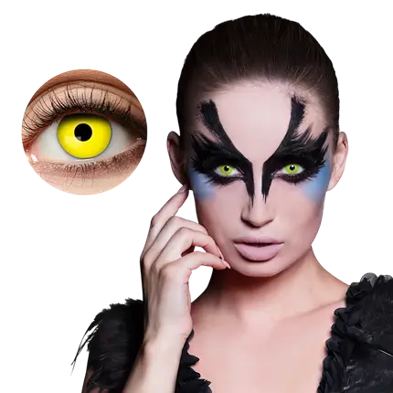 Raven Yellow Contact Lenses – Halloween Contact Lenses