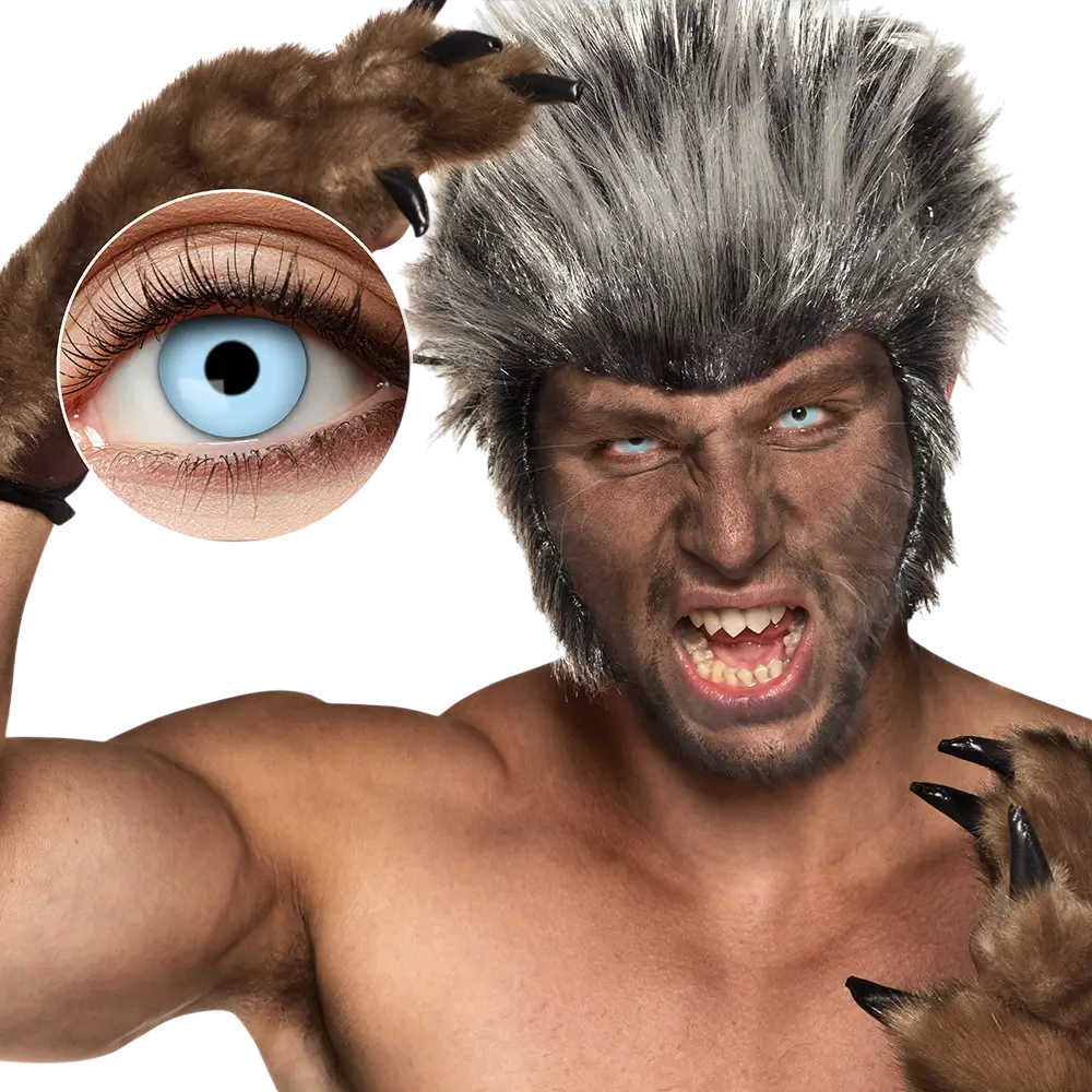 Blue Werewolf Contact Lenses – Halloween Contact Lenses
