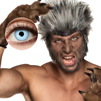 Blue Werewolf Contact Lenses – Halloween Contact Lenses