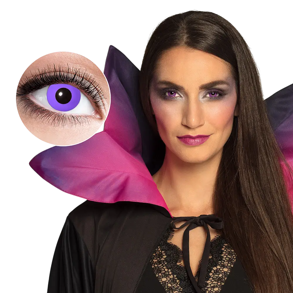 Purple Gothic Contact Lenses – Halloween Contact Lenses