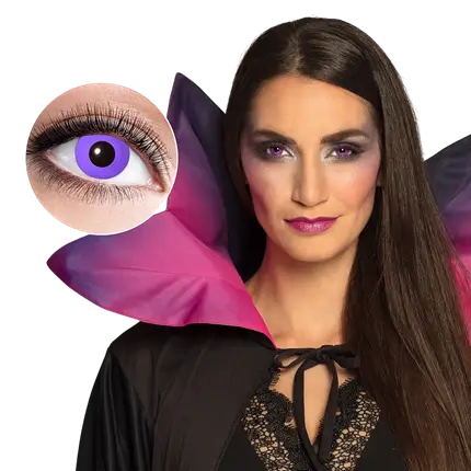 Purple Gothic Contact Lenses – Halloween Contact Lenses