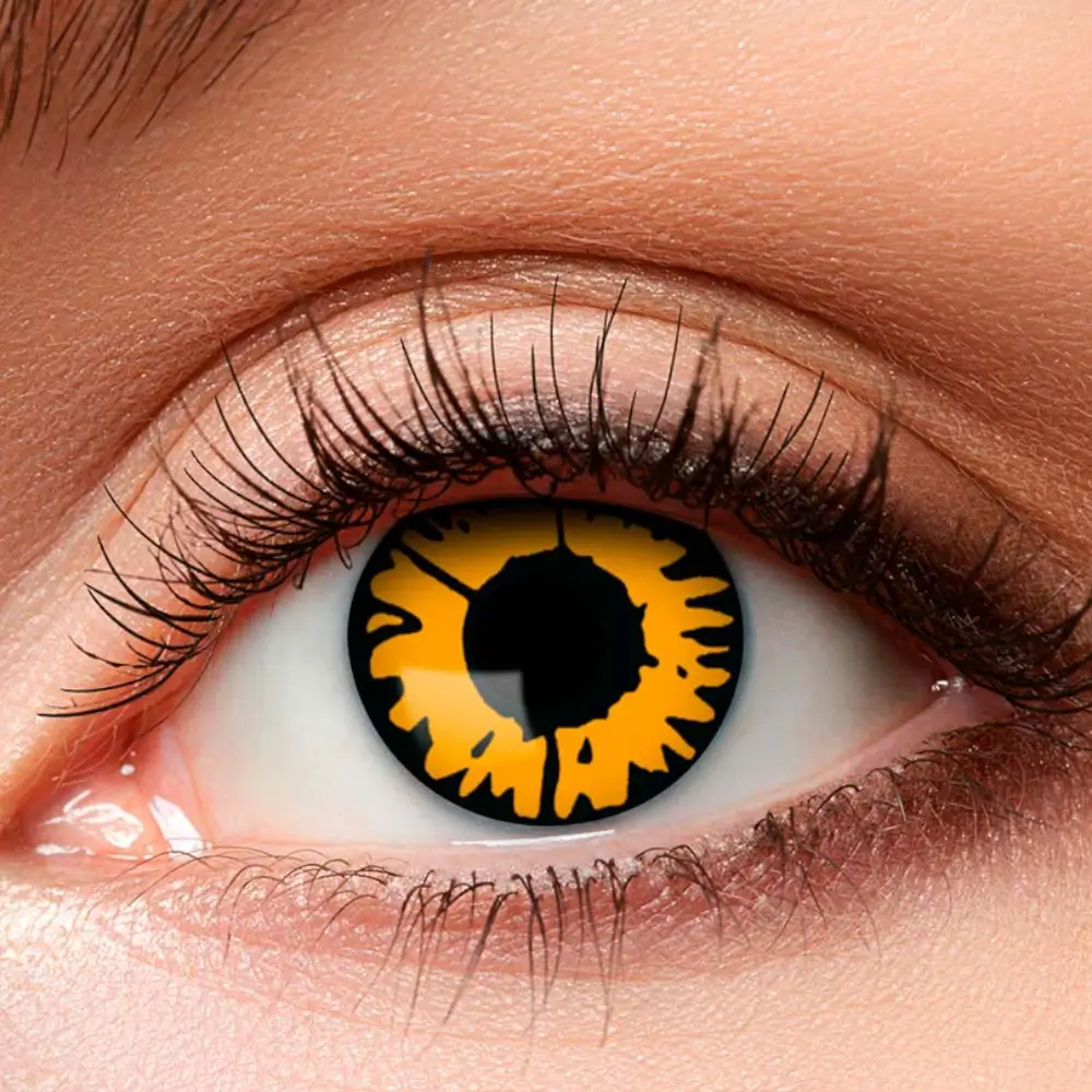 Twilight Yellow and Black Contact Lenses – Halloween Contact Lenses