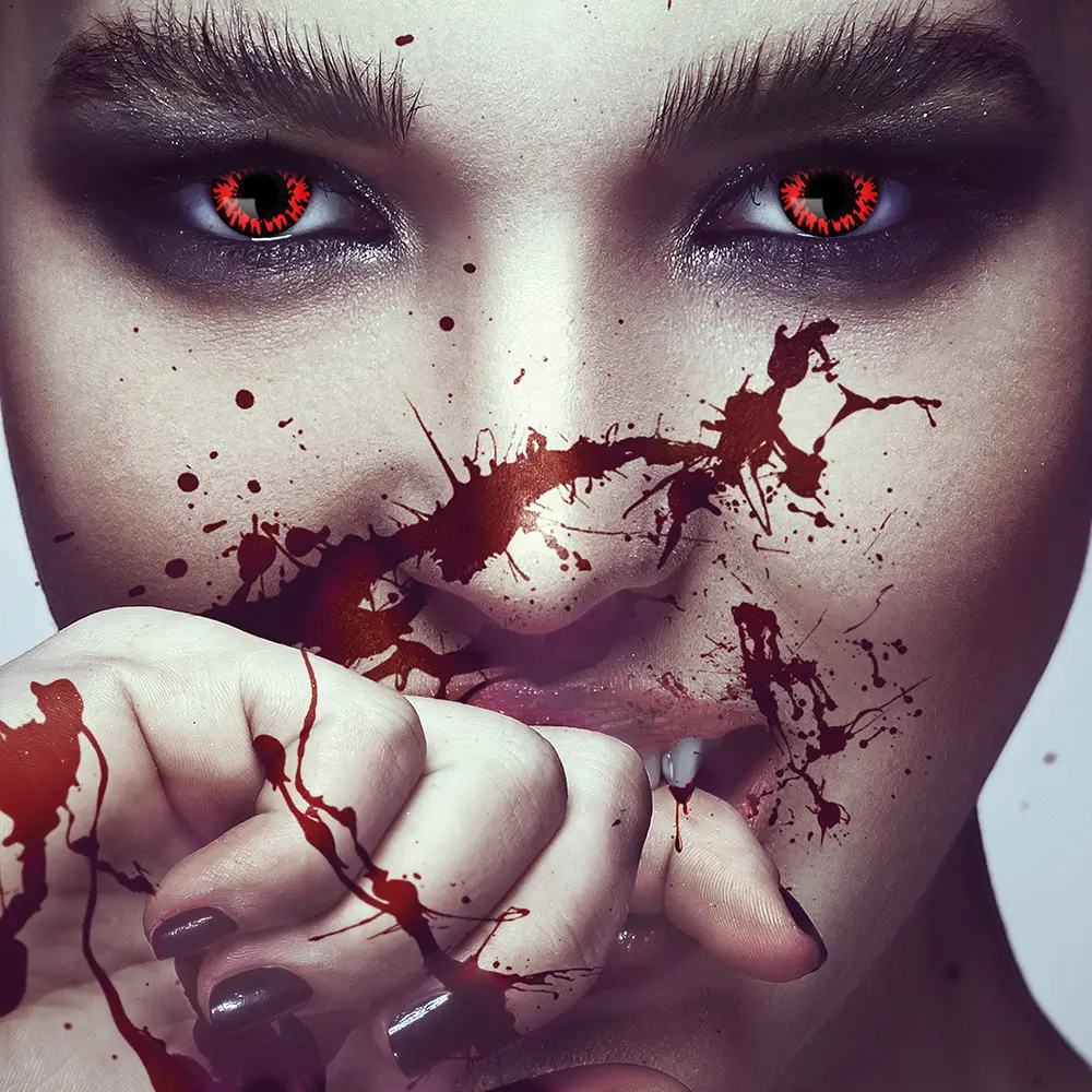 Vampire Red Contact Lenses – Halloween Contact Lenses