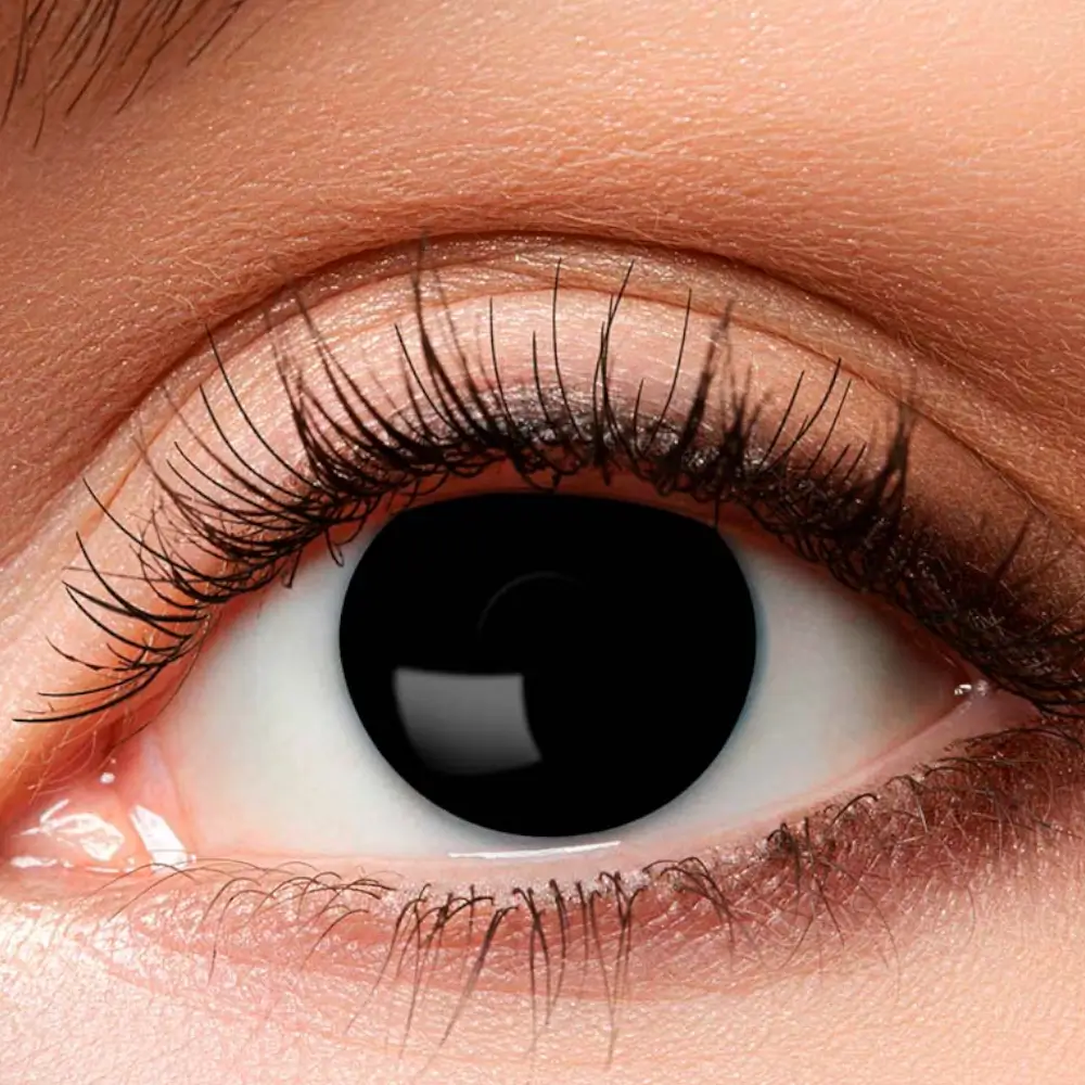 Black and White Skullface Contact Lenses – Halloween Contact Lenses