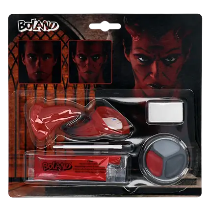 Devil Make-up Kit – Horns, Make-up, Sponge and Brush