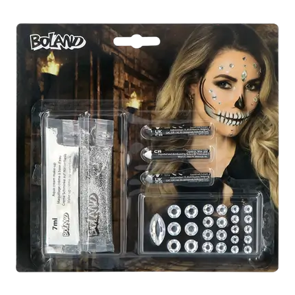 Diamond Skeleton Make-up Kit – Make-up, Glitter and Rhinestones