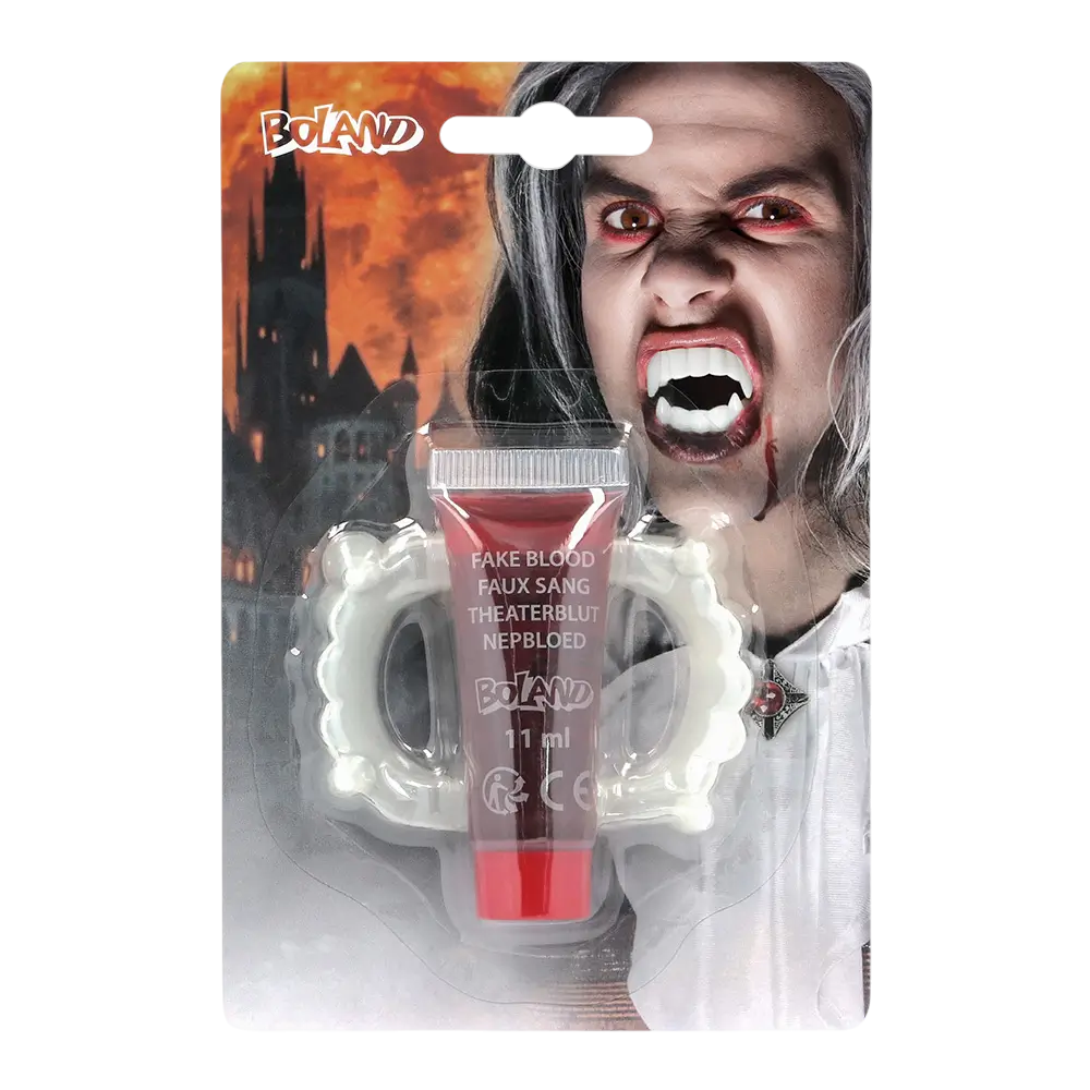 Vampire Kit – Vampire Teeth and Fake Blood 11 ml