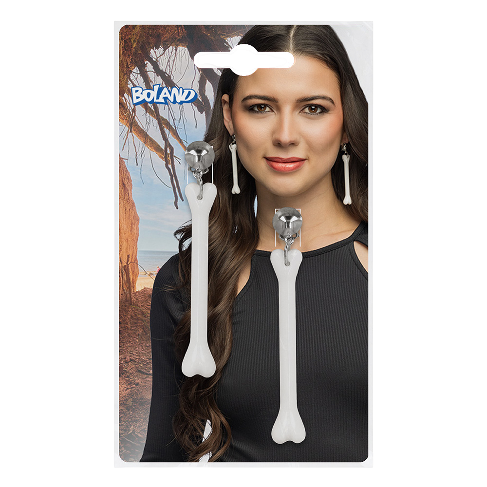 Bone Dangle Earrings – Cave Woman