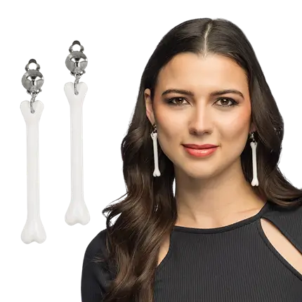Bone Dangle Earrings – Cave Woman