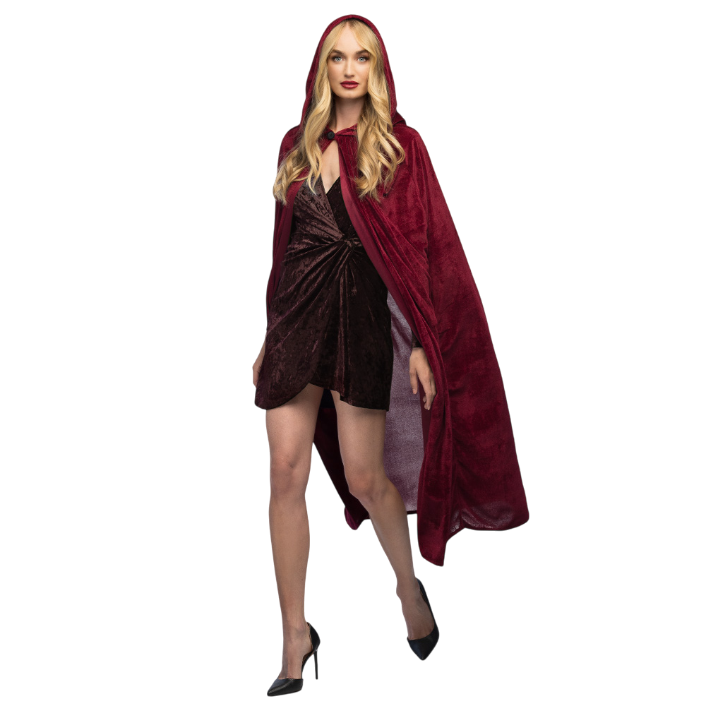 Red Bordeaux Cape 170 cm – Halloween Fancy Dress Costume