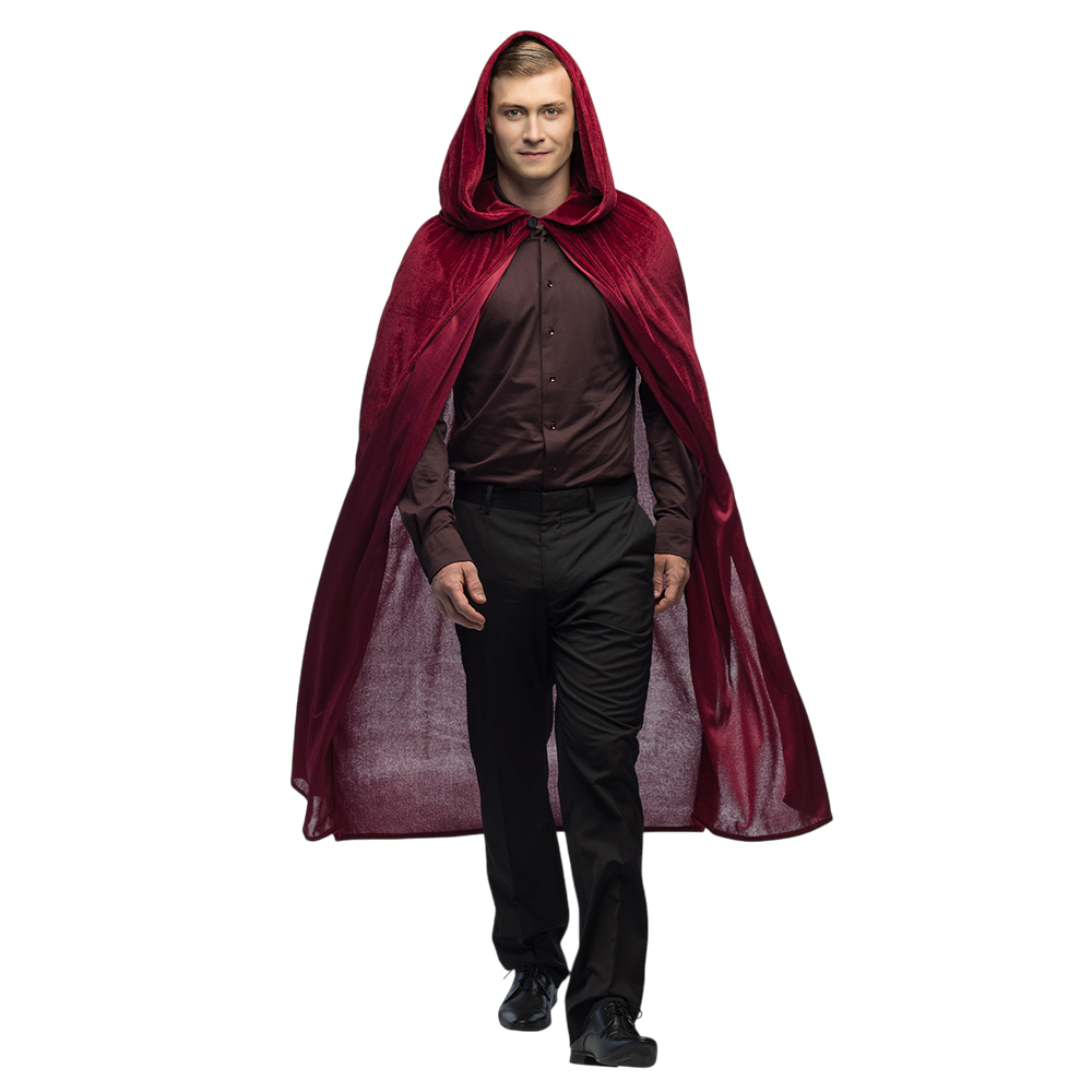 Red Bordeaux Cape 170 cm – Halloween Fancy Dress Costume