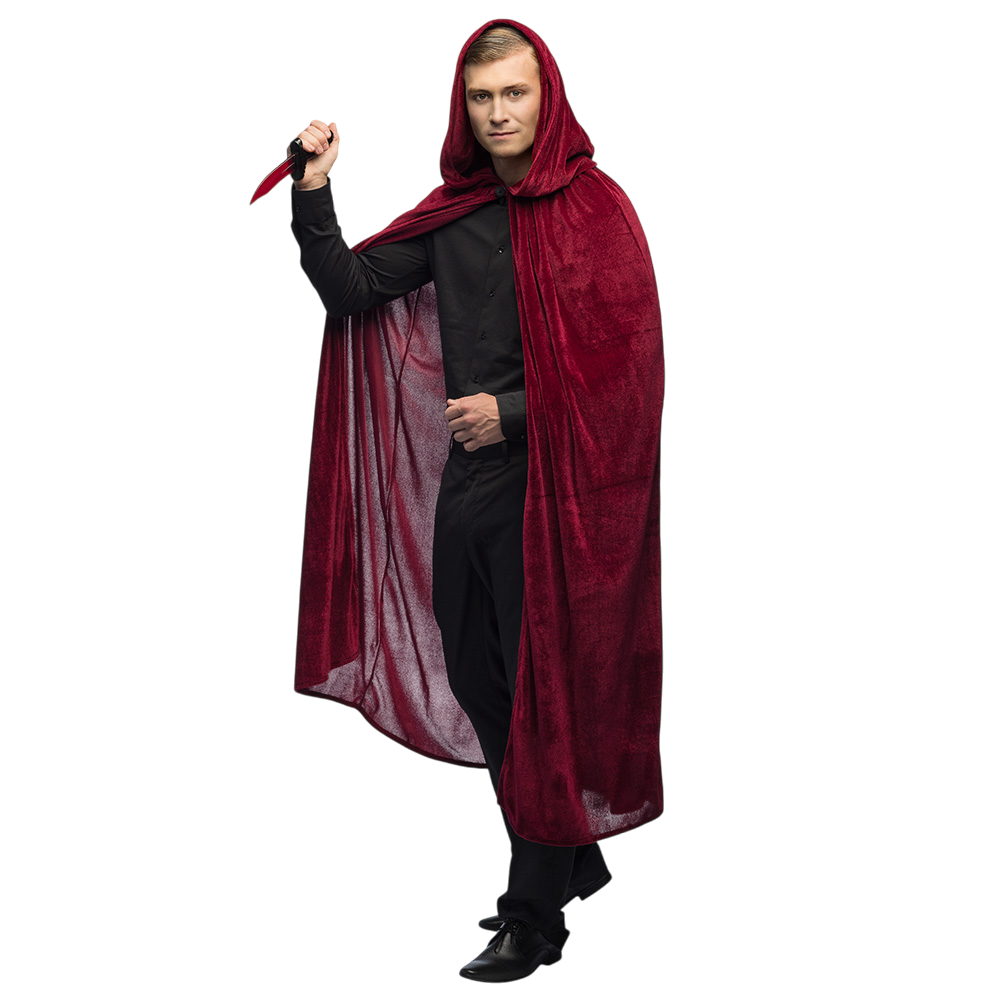 Red Bordeaux Cape 170 cm – Halloween Fancy Dress Costume