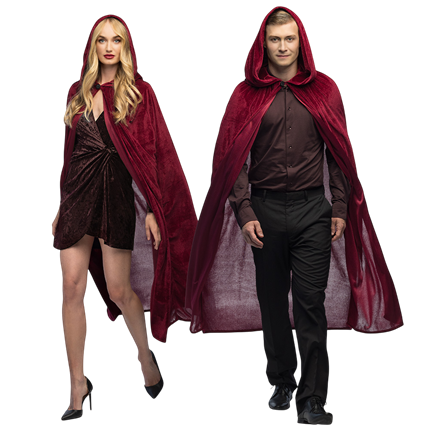 Red Bordeaux Cape 170 cm – Halloween Fancy Dress Costume