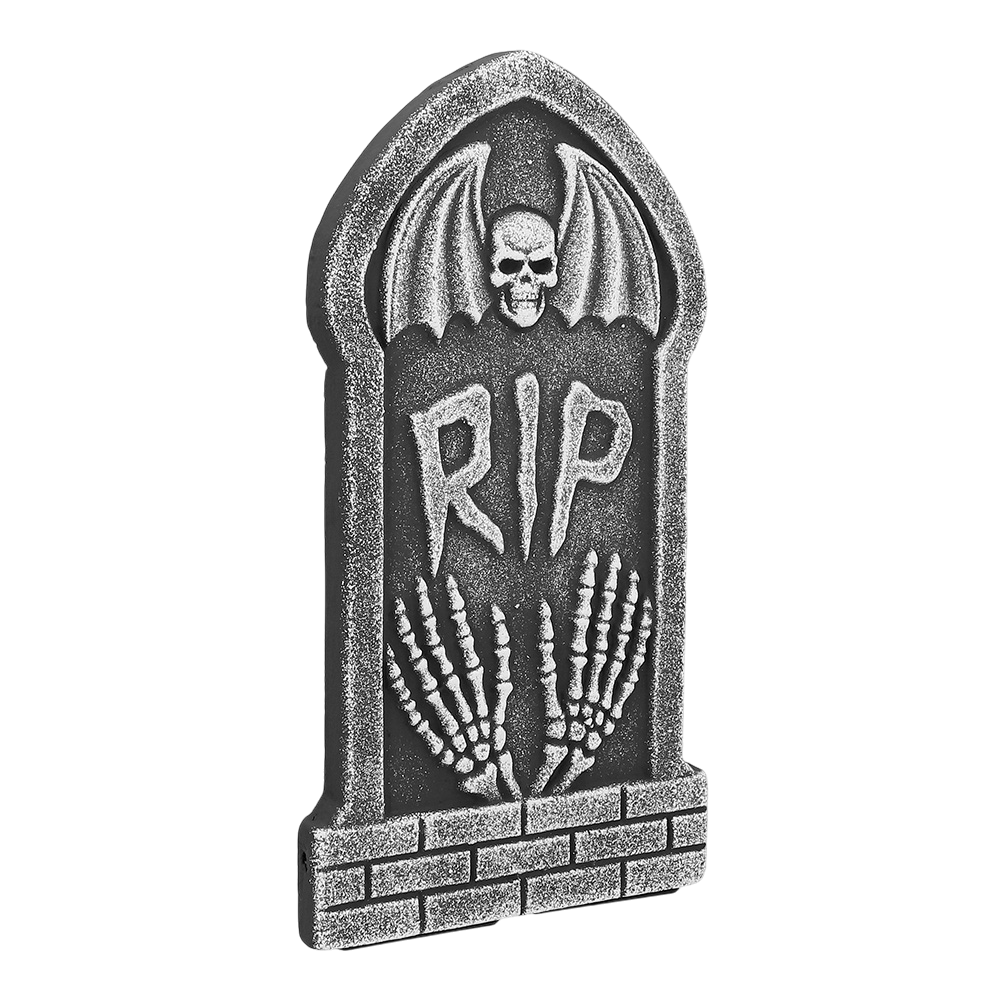 Set of 4 ‘RIP’ gravestones, 41 x 20 cm – Halloween decorations