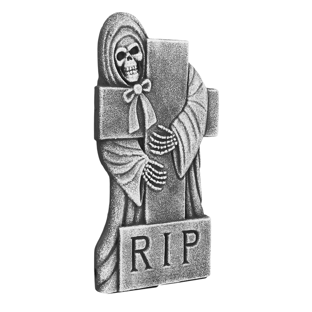 Set of 4 ‘RIP’ gravestones, 41 x 20 cm – Halloween decorations