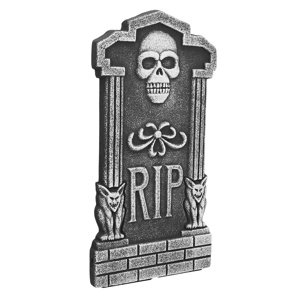 Set of 4 ‘RIP’ gravestones, 41 x 20 cm – Halloween decorations