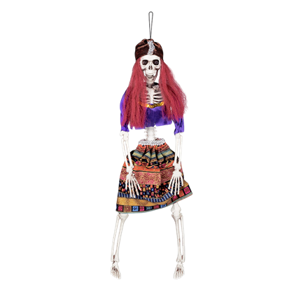 40 cm Hanging Fortune Teller Skeleton – Halloween Decoration