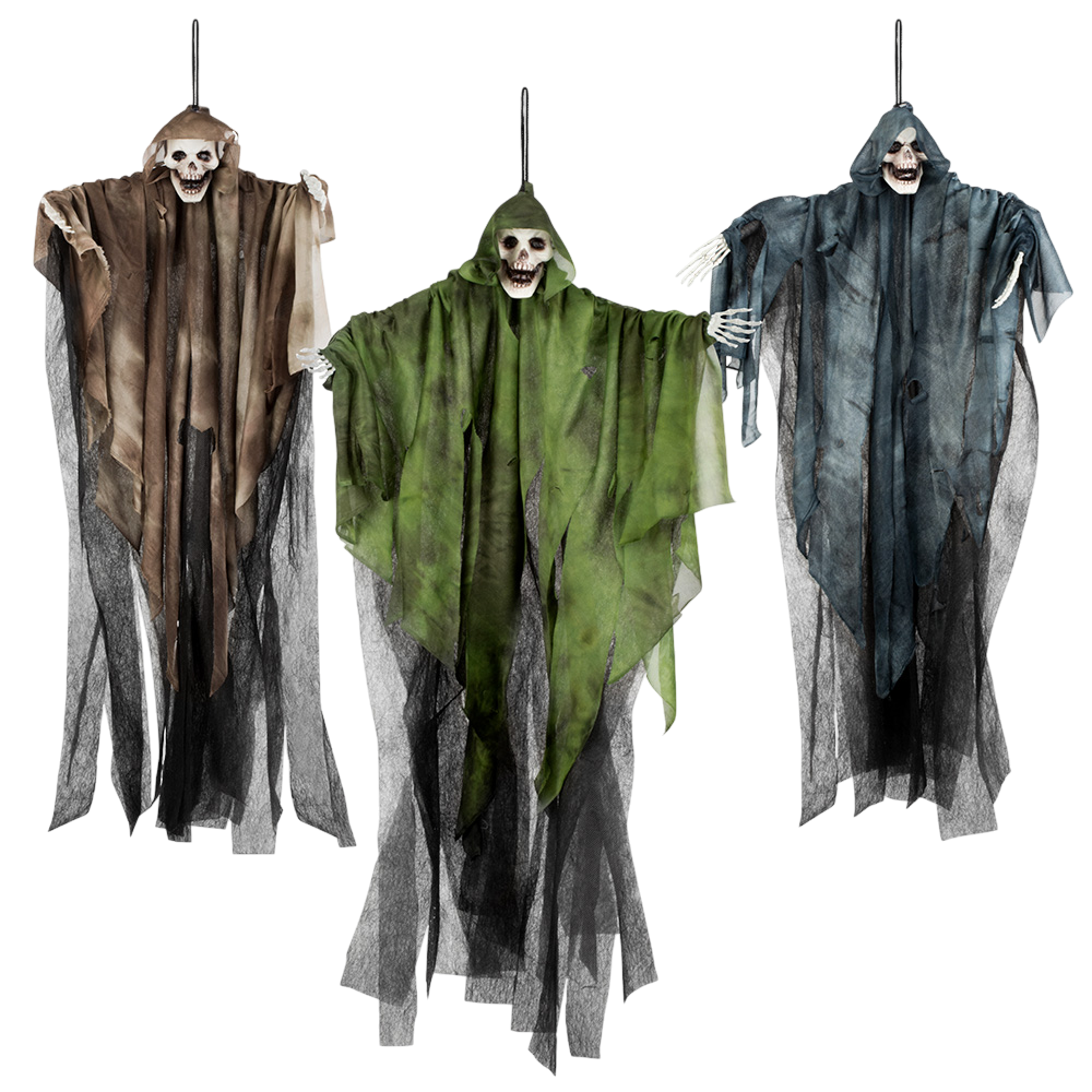 65 cm Hanging Skull Ghost – Halloween Decoration