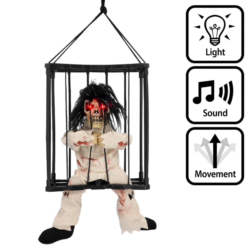 Hanging Ghost Decoration 28 x 23 x 9.5 cm – Halloween Decoration