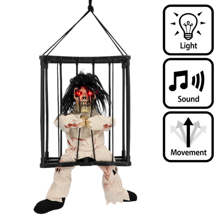 Hanging Ghost Decoration 28 x 23 x 9.5 cm – Halloween Decoration