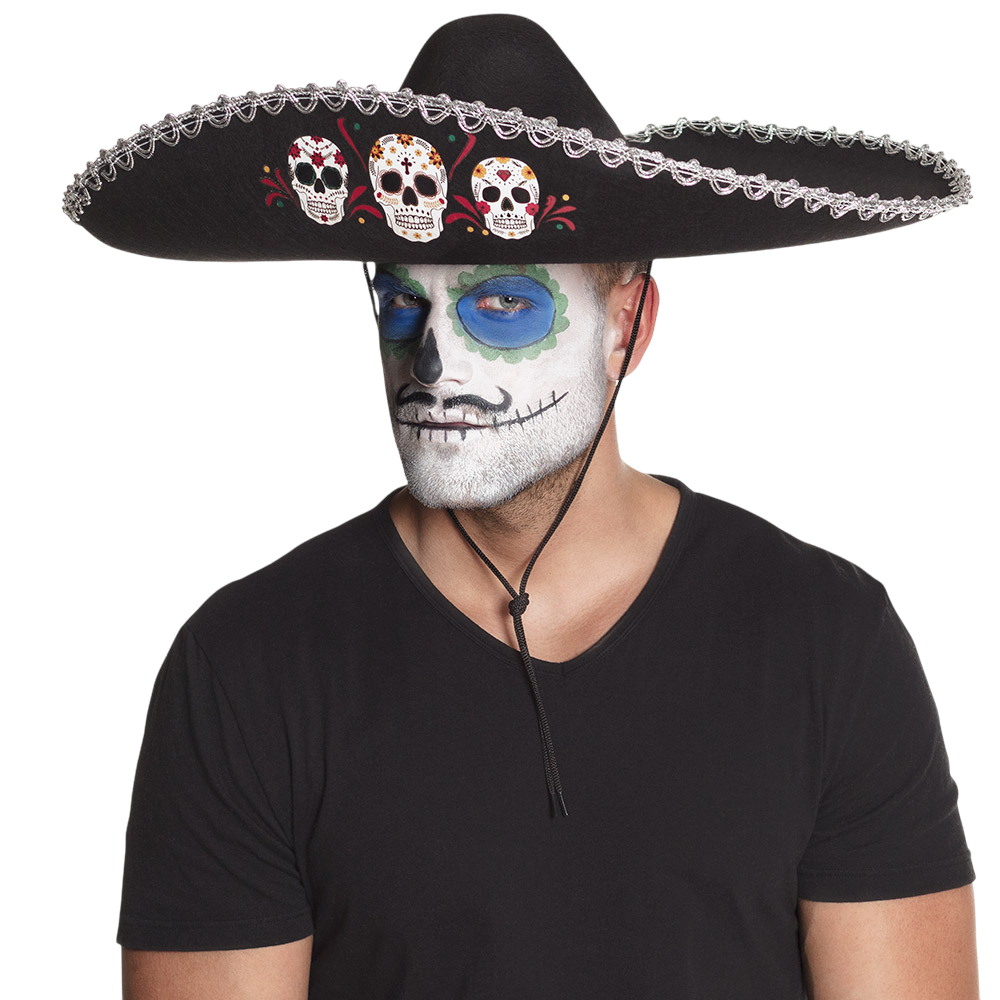 Dia de los Muertos Skull Sombrero – Day of the Dead