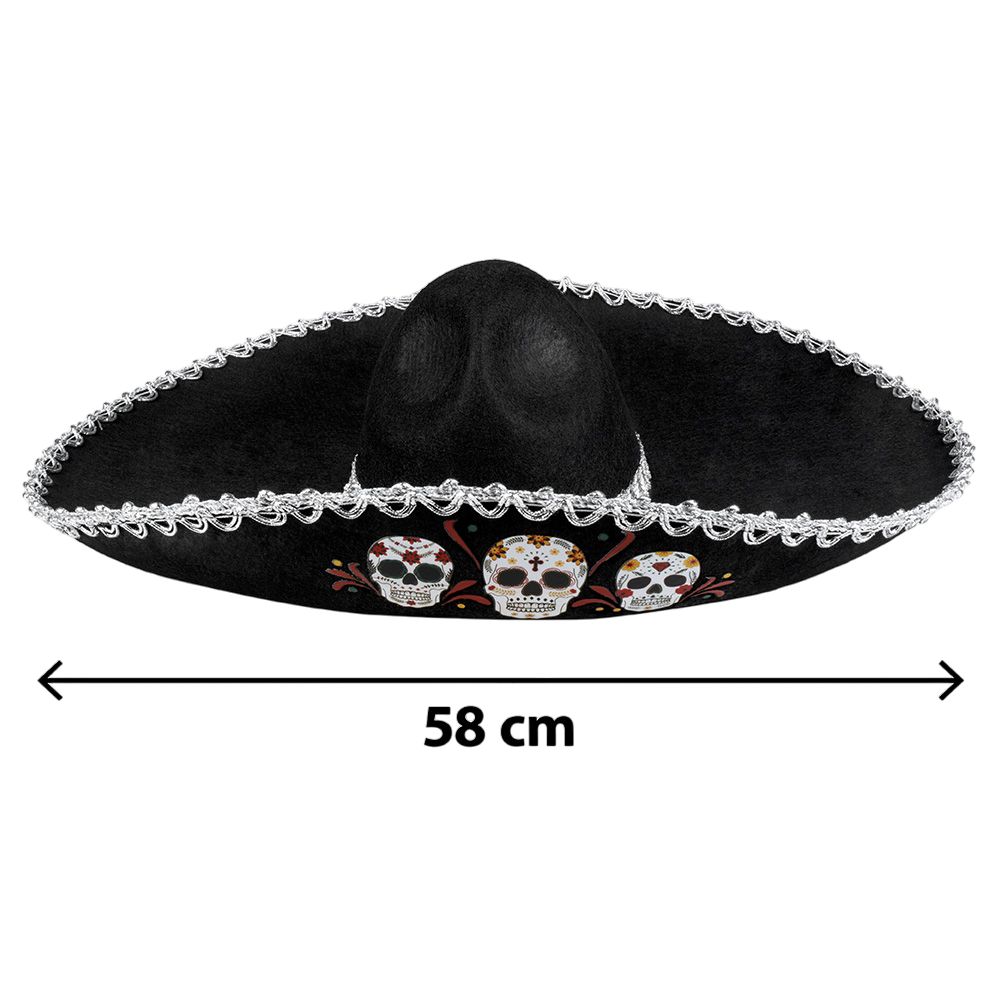 Dia de los Muertos Skull Sombrero – Day of the Dead
