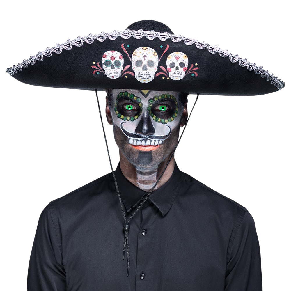 Dia de los Muertos Skull Sombrero – Day of the Dead