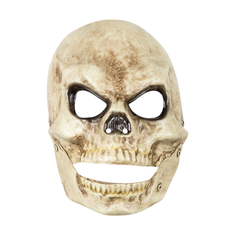 PVC Skull Mask with Movable Jaw – Halloween