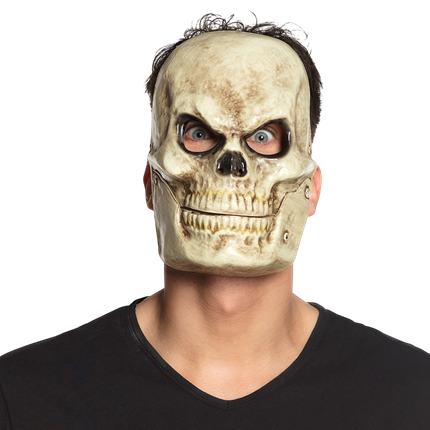 PVC Skull Mask with Movable Jaw – Halloween