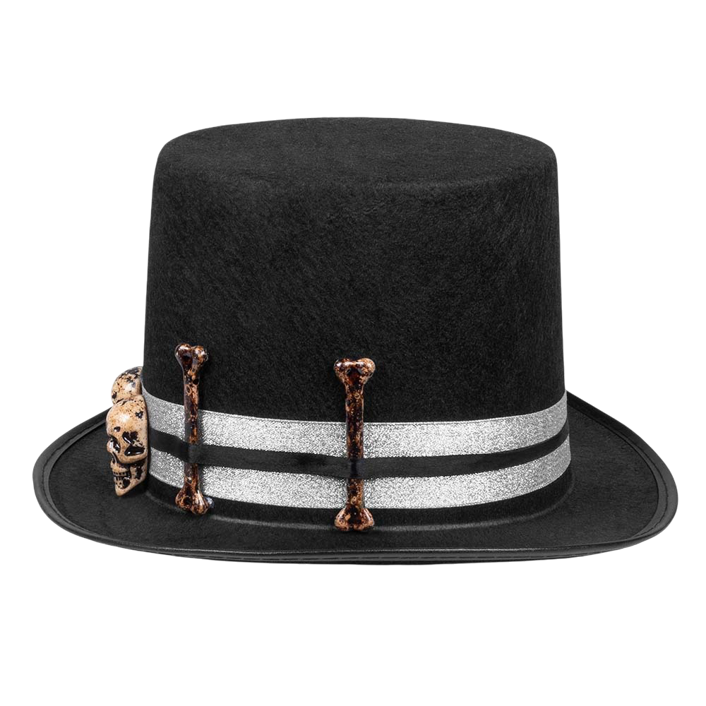 Halloween Skull Top Hat – Fancy Dress Costume