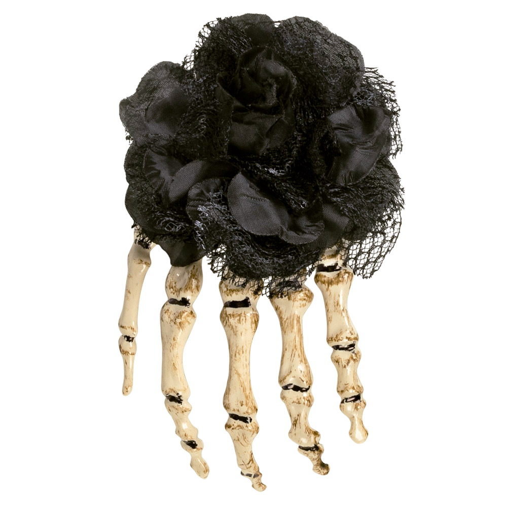 Skeleton Hand Hair Clip – Halloween Hair Accessory
