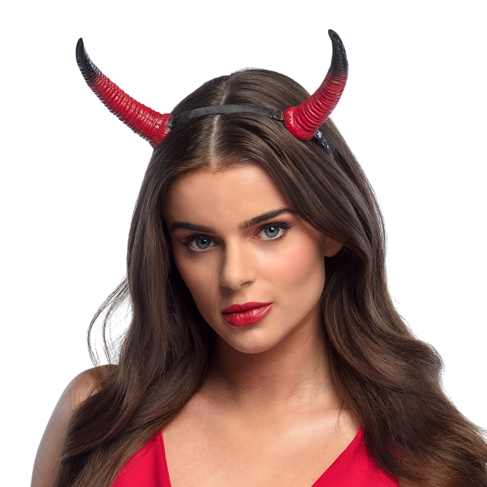 Red and Black Foam Devil’s Horns Headband – Halloween