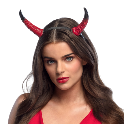Red and Black Foam Devil’s Horns Headband – Halloween