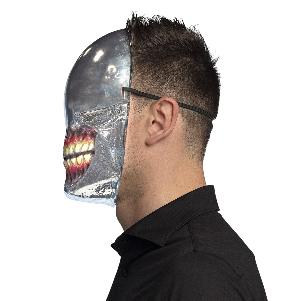 Mirrored Alien Skull Mask – Halloween Mask