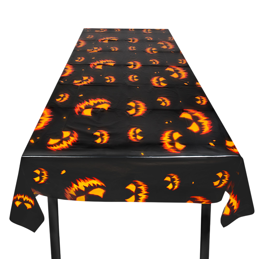 Scary Pumpkin Tablecloth 120 x 180 cm – Halloween Decorations