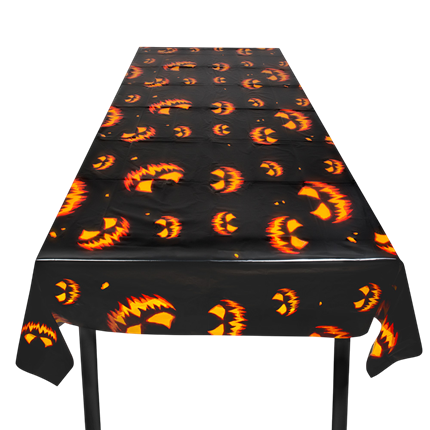 Scary Pumpkin Tablecloth 120 x 180 cm – Halloween Decorations
