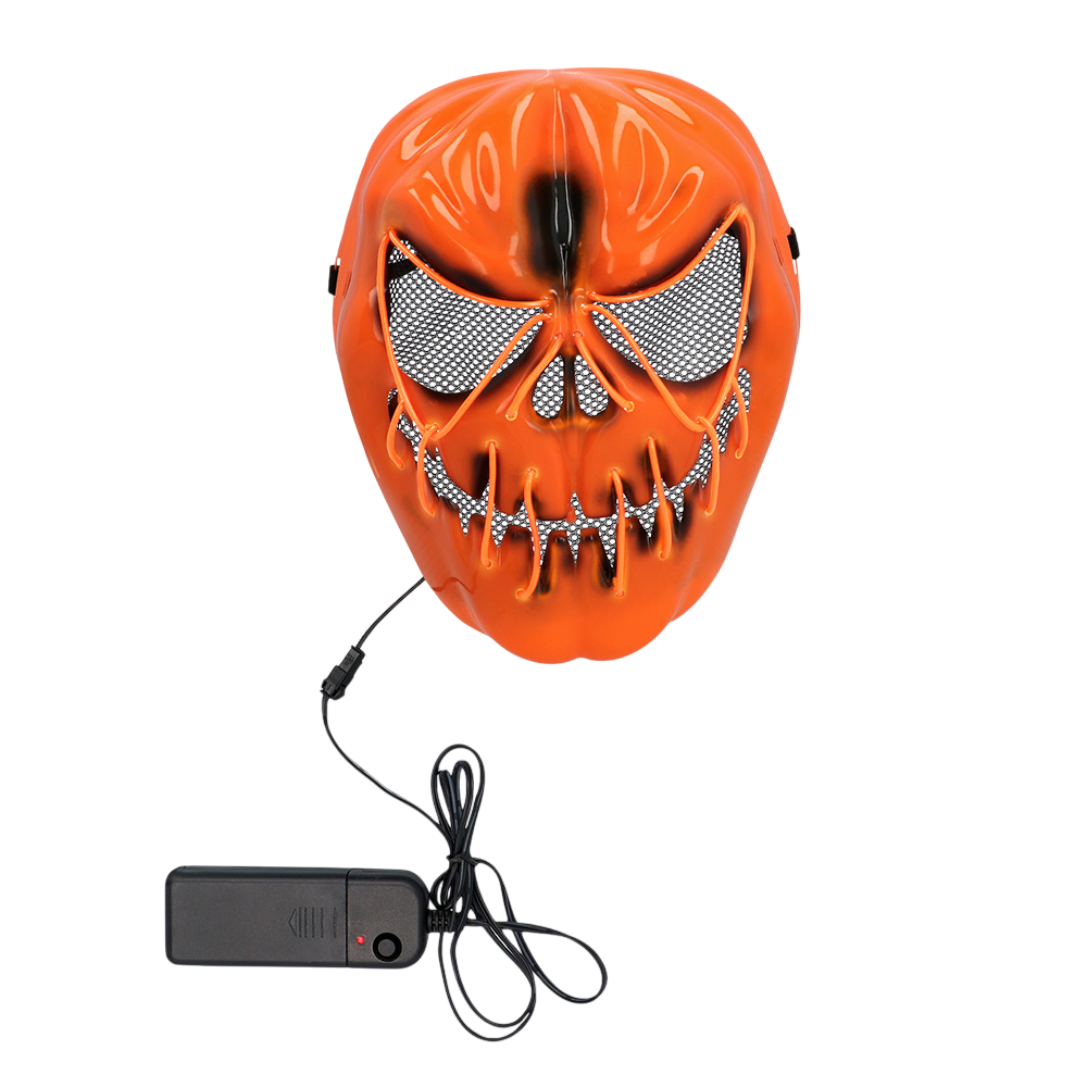 Scary Pumpkin LED Mask – Glowing Halloween Mask