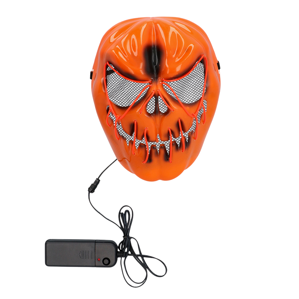 Scary Pumpkin LED Mask – Glowing Halloween Mask