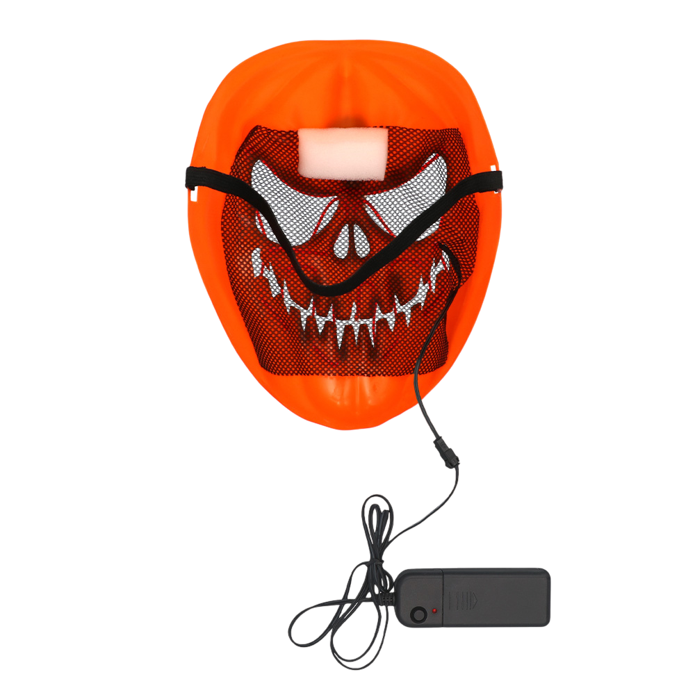 Scary Pumpkin LED Mask – Glowing Halloween Mask