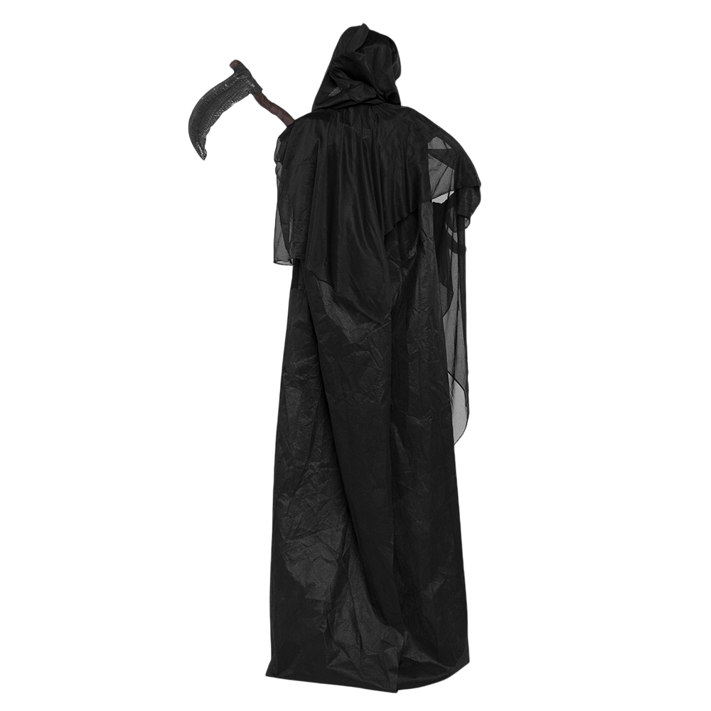 Animated Skeleton Reaper Doll with Scythe, 183 cm – Halloween