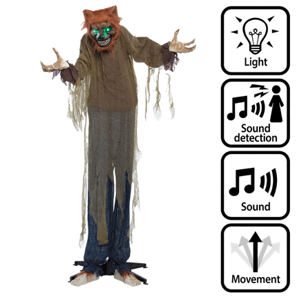 Human-Sized Werewolf, 160 cm – Halloween Decoration