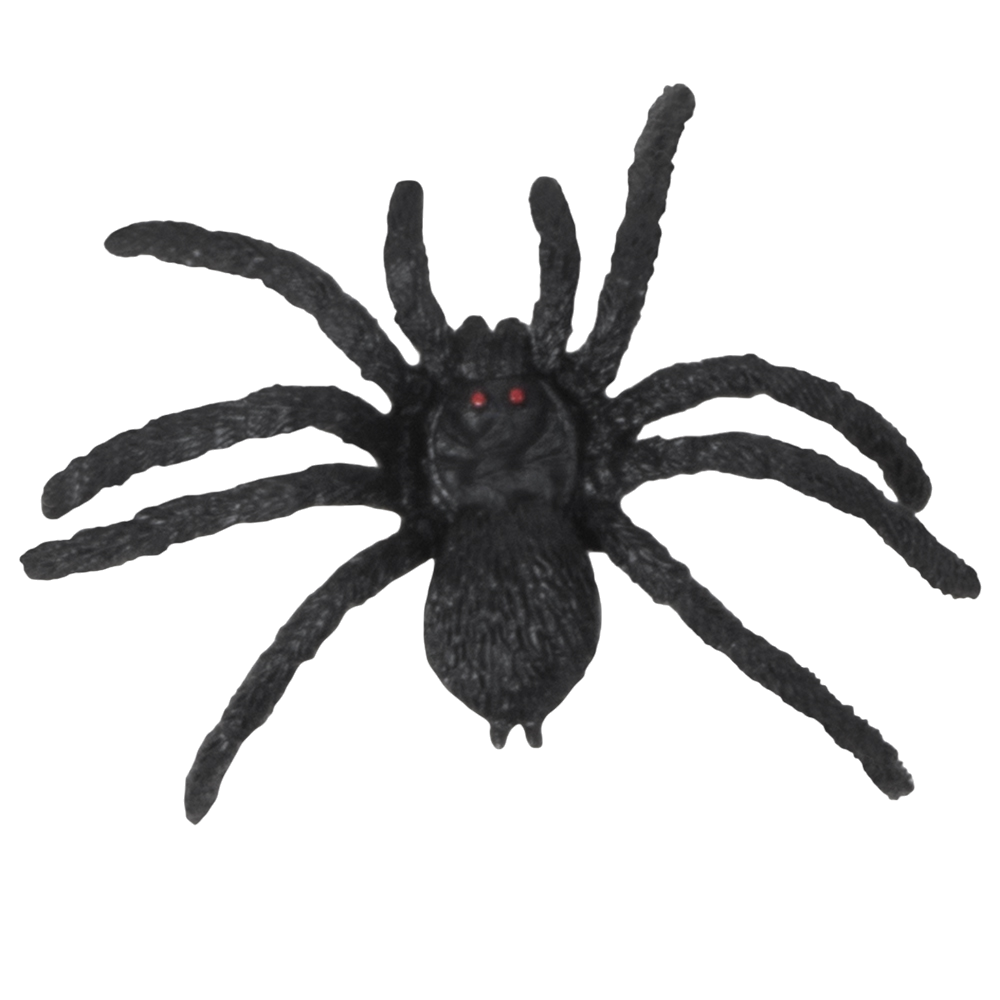 Set of 12 Spiders, 5 x 6 cm – Halloween decorations