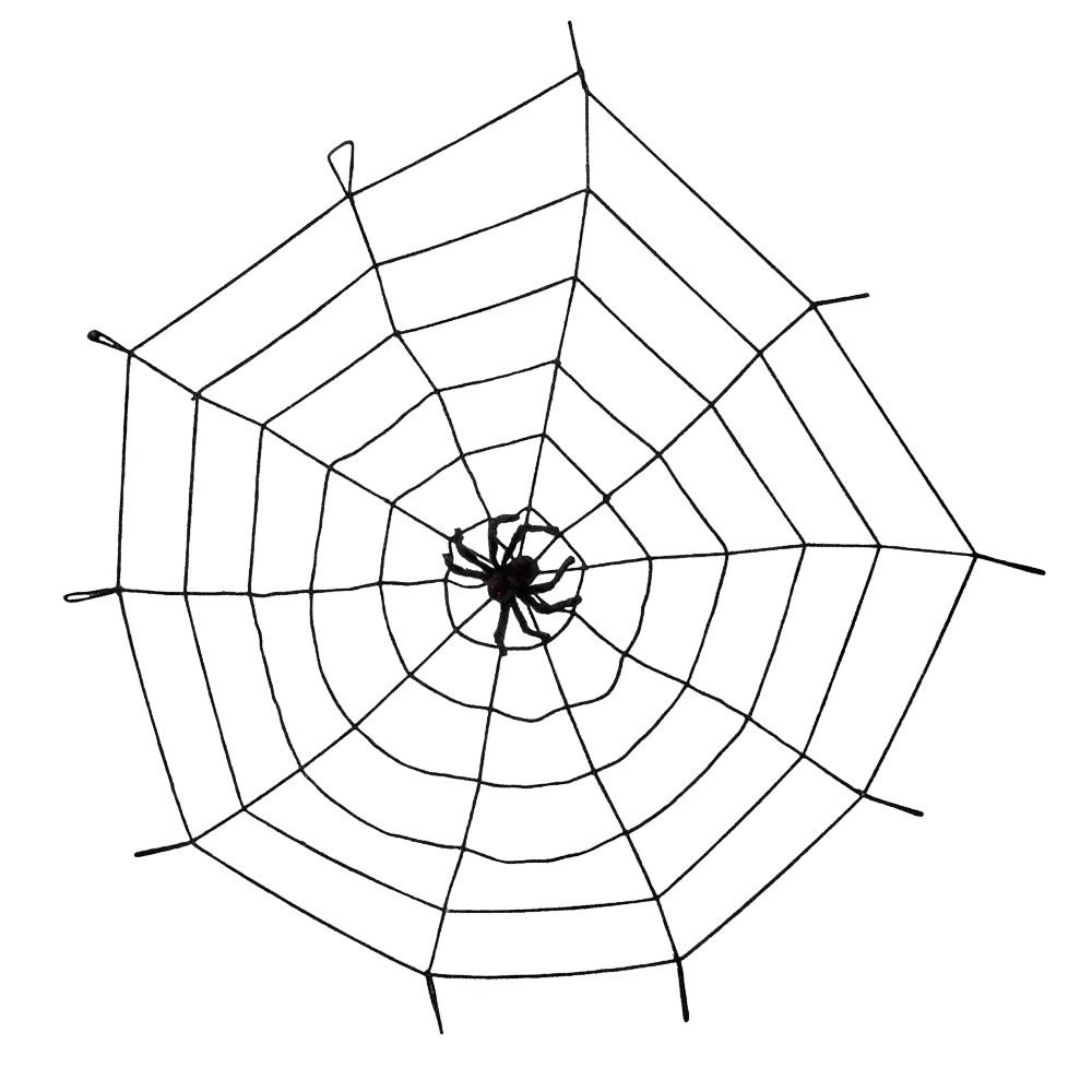 150 cm Stretch Spider’s Web with Spider – Halloween